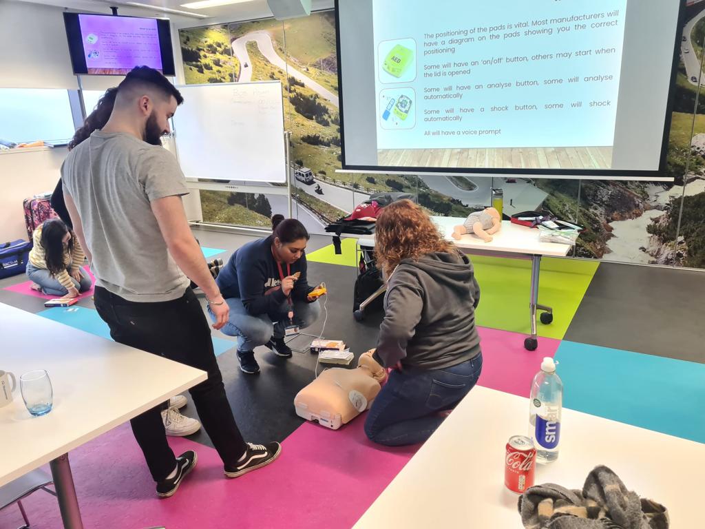 Practical first aid training with Skills Training Group